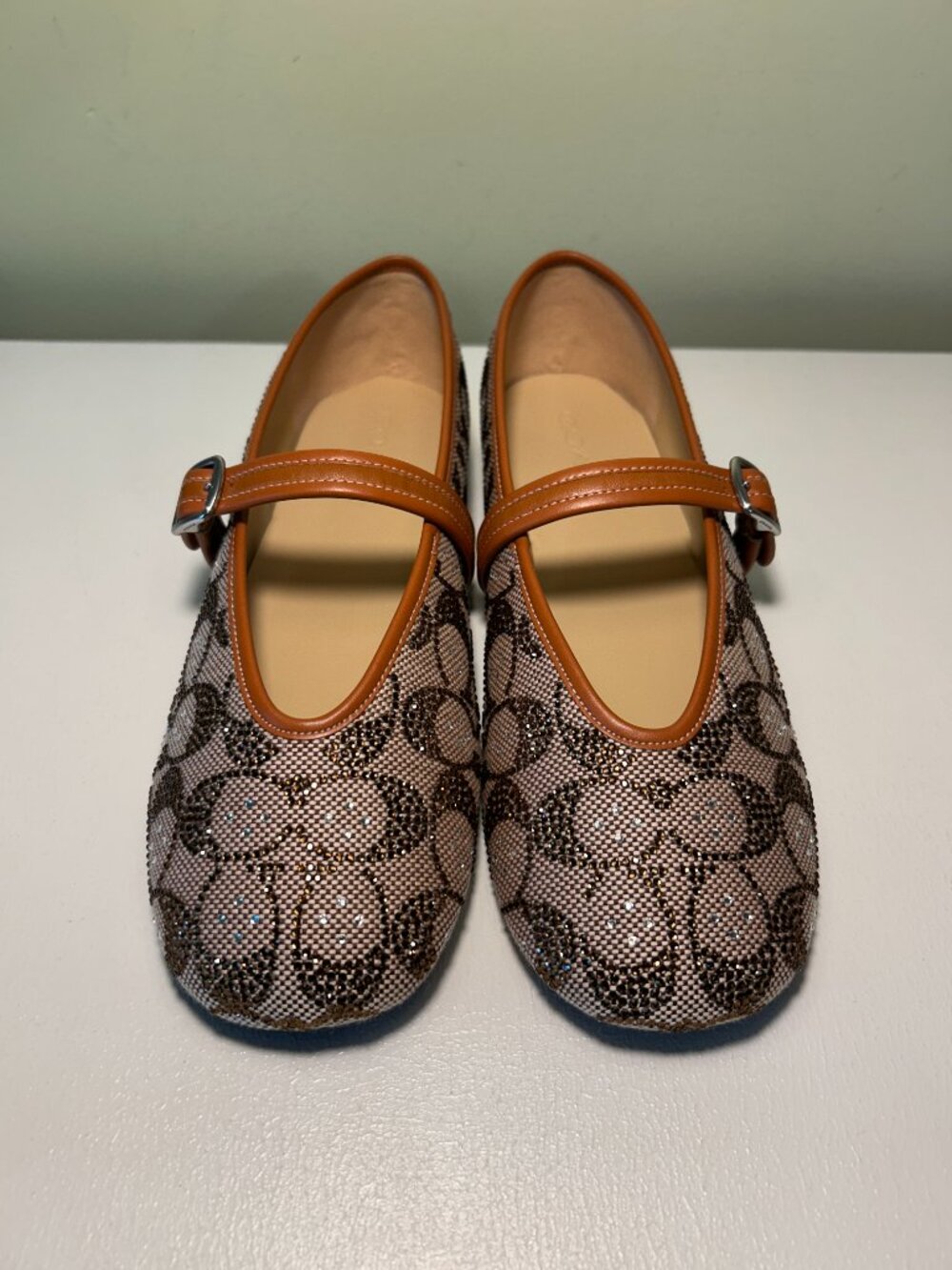 Coach Women's Crystal Signature Jacquard Mary Jane Shoes - Picture 4 of 15